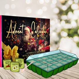 Flower Seeds Advent Calendar 2024-24 Days Christmas Countdown Advent Calendar with Flower Seeds & Greenhouse. Christmas Gifts & Birthday Gifts