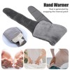 Uterus Warming Waist Belt Dark Gray Adjustable Thick Soft Plush