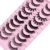 Eyelashes Russian Strip Lashes Natural Fluffy Wispy D Curly Effect