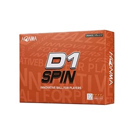 Honma Golf Ball D1 D-1 SPIN Spin 2023 2 Piece Soft Flying Distance Golf Balls 1 Dozen 12 Balls Costa Honma Honma Honma / 1 Dozen (12 Balls) / Orange
