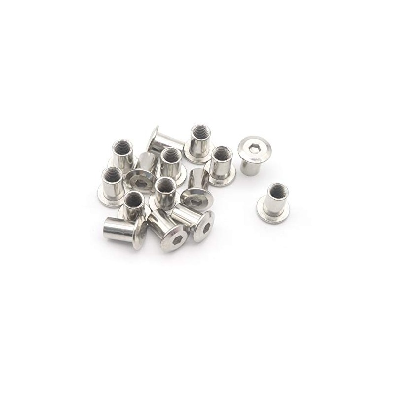 cSeao 20pcs M8 x 18mm 1.25mm Pitch Rivet Hex Socket