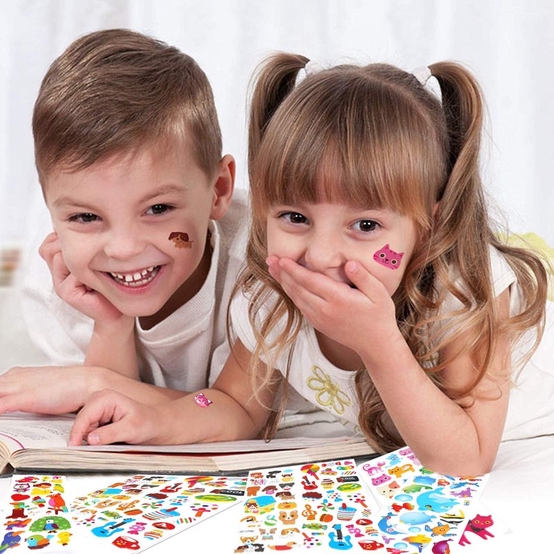 VEYLIN Stickers Reward Children, Reward, Various Types, Waterproof, 3D Kids,