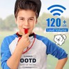 16 Packs Red Whistle with Lanyard, Loud Crisp Sound Plastic