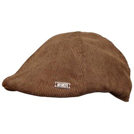 Corduroy Duckbill Flat Cap Bakerboy Hat Newsboy Peaked Cap Grey, Navy, Brown (UK, Numeric, 7 1/8, Brown)