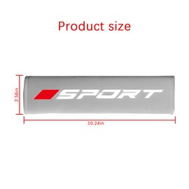 Mandark Car Seat Belt Pad, Vehicle Seatbelt Shoulder Strap Cover for More Comfortable Driving, Auto Interior Safety Belt Protection Cushion Accessories, Universal for SUV, Truck, RV (Gray)