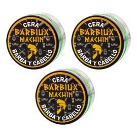 Kit 3 Cera Para Cabello Barba Hombre Fijacion Crecimiento