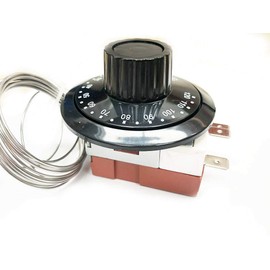 Capillary Thermostat Cooling Radiator, TOTMOX Universal TS-120SR Fan Control Switch Temperature Controller Heating/Cooling Adjustable 0-120°C