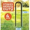 Happin® 12 Inch Heavy Duty Ground Anchors, Garden Stakes U