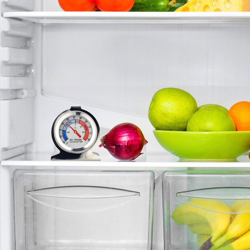 Voittozege 6 Pcs Refrigerator Thermometer, Large Dial Freezer Thermometer Classic