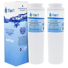 Tier1 UKF8001 Refrigerator Water Filter 2-pk | Replacement for Whirlpool Filter 4, EveryDrop EDR4RXD1, 4396395, Maytag UKF8001, FMM-2, UKF8001AXX-750, 469006, Fridge Filter