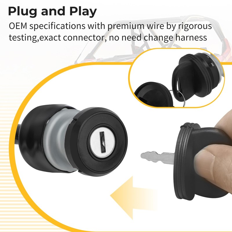 M MATI Ignition Key Switch for Polaris RZR 170 2009-2014