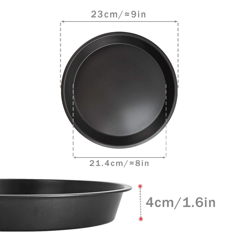 Kslong iolmz 2 Kitchen Metal Pizza Plates Round Baking Model