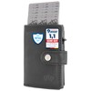 BAUR Slim Wallet with Coin Compartment, Genuine Leather Credit Card