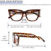 prtcslwd Cat Eye Reading Glasses for Women 3 Pack Oversized