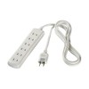 BUFFALO BSTAPST2610WH 2-Pin Power Tap, 6 Count, Standard, 3.3 ft