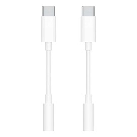 USB Type-C to 0.1 inch (3.5 mm) Earphone Jack Conversion Adapter, Supports 4 Poles/3 Poles, Built-in Hi-Res DAC Audio Chip, Supports 24 bit/96 KHz, Lossless Sound Quality, Calls, Volume Control, Music