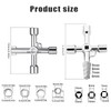 XZEIT Set of 3 control cabinet keys, universal, square key,