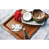 Round Cut Edges Handle Coconut Grater- Durable Sharp Stainless Steel