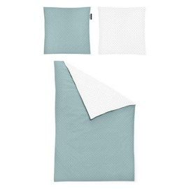Irisette Essential Mako Satin Bed Linen Jessica Jade Pillowcase Single 40 x 80 cm