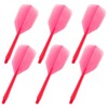 JeiibrZui 6pcs Zero Stress Flight System Durable Plastic Dart Flight