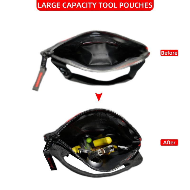 MELOTOUGH Fastener Bag Utility Canvas Zipper Tool Bag Heavy Duty