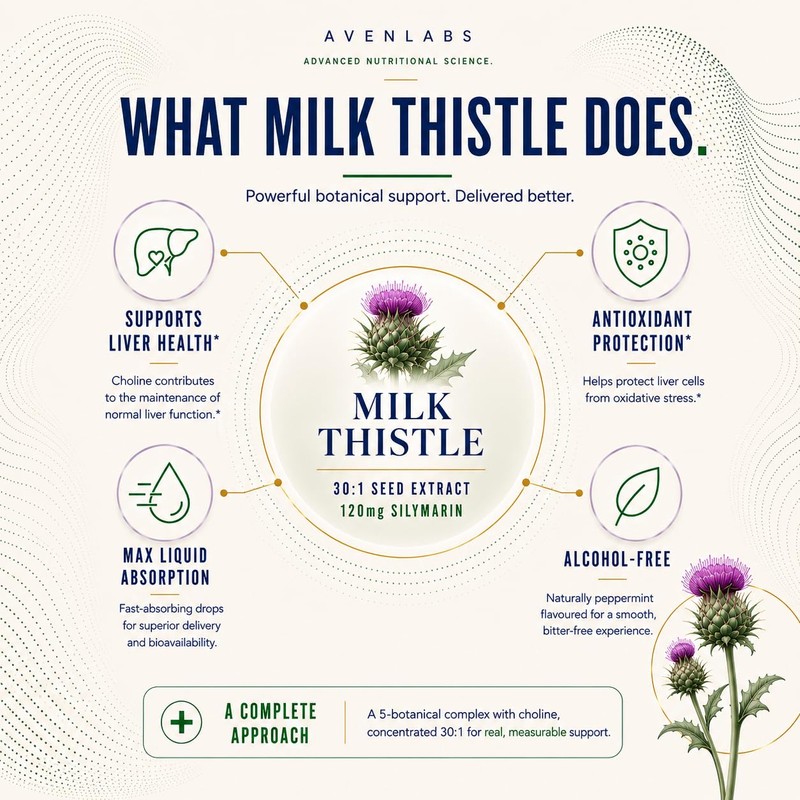 Milk Thistle Capsules 12,500mg Equivalent | Standardised to 80% Silymarin