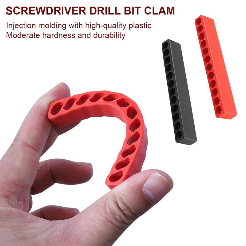 Tomedeks 2 Pieces Bit Storage Bit Box Empty Plastic Screwdriver