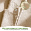 Woven Floral Jacquard Tablecloth 60 x 84 Inches Warm Taupe