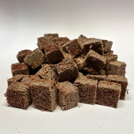 Super Cichlids Freeze Dried Blackworms with Color Boost - Great for Tropical & Marine Aquariums - High Protein, No Preservatives - Live Blackworms Replacement (75 Grams)