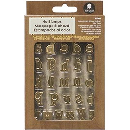 Walnut Hollow HotStamps Lowercase Alphabet Set for Branding and Personalization of Wood, Leather, and Other Surfaces