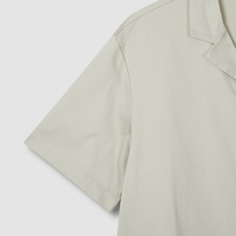JAJU [JAJU] Women's Cotton Runner 5-part Pajama Dress_Khaki Grey
