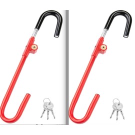 CARTMAN 2 Pack Steering Wheel Brake Pedal Lock Vehicle Anti Theft Security Lock