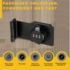 VIDYSUFYR Password Rotary Hasp Locks, 90 Degree Door Security Slide