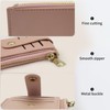 AfitLulu Slim Credit Card Holder for Women, Button Fixation Bifold
