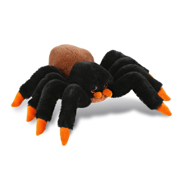 DolliBu Plush Spider Stuffed Animal - Soft Huggable Wild Tarantula, Adorable Playtime Plush Toy, Cute Desert Animals Cuddle Gift for Kids and Adults - 7 Inches