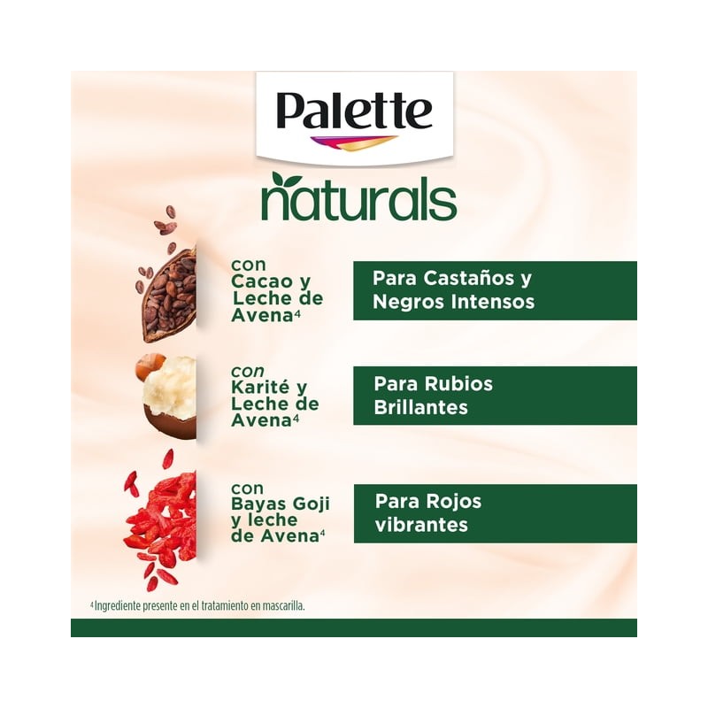 Tinte de Cabello Palette Naturals Kit 4-0 50ml
