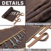 Kaaltisy Wrench roll with 20+4 Tool Pockets, Sustainable 16OZ Waxed