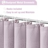 Craidlela Extra Long Purple Waffle Shower Curtain 72 x 84,