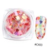 Vaguelly 12pcs DIY Manicure Supplies Multi-Shaped Gems Stickers Holographic Nail