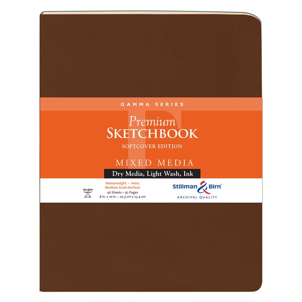 Stillman & Birn Gamma Series Softcover Sketchbook, 8" x 10",