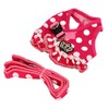 Dog Harness Leash Adjustable Escape Proof Breathable Safe Dots Design