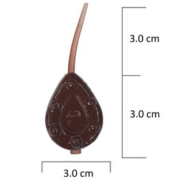 PRO FILSTAR Inline Gripper Ground Lead Fishing Set 5 x 70 g - Fishing Lead with Anti-Tangle Sleeve - Fishing Lead Set - Pear Lead - Lead Weight - Fishing Weights - Lead Weights - Carp Lead