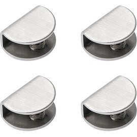 Glass Shelf Brackets,Stainless Steel Glass Clamp Holder Clip,Pack of 4,26.5*20*14.5MM