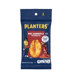 Planter's Planters Salted Peanut, Honey Roasted peanut, Hot Chipotle Peanuts, 6 oz bag - Hot Chipotle Peanuts