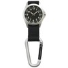 Kleffer Men's Pocket Watch, Carabiner Watch, Waterproof, Luminous, Analog, Nylon