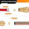 10-Pack HeSun Copper Press Fitting Adapter,1/2" PRESS X 1/2" PEX-A