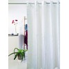 VINN DUNN Stripe Quickfit Hookless Shower Curtain,Anti Bacterial And Anti