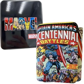 Captain America Bicentennial Battles Trifold Wallet in Collectors Tin