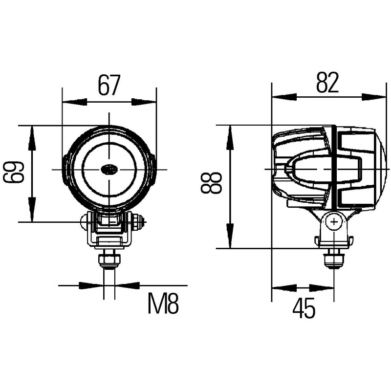HELLA 1G0 995 050-051 LED-Worklight - Modul 50 - 12/24V