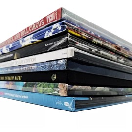 Small Box Set Outer Plastic Sleeves (x5) 4mil Thick USA Polyethylene for 33rpm LP Vinyl Record Album Boxset - Strong Poly Bag Covers - Best Protects 3/8"-3/4" Boxes (+1 Free Dj Sticker)